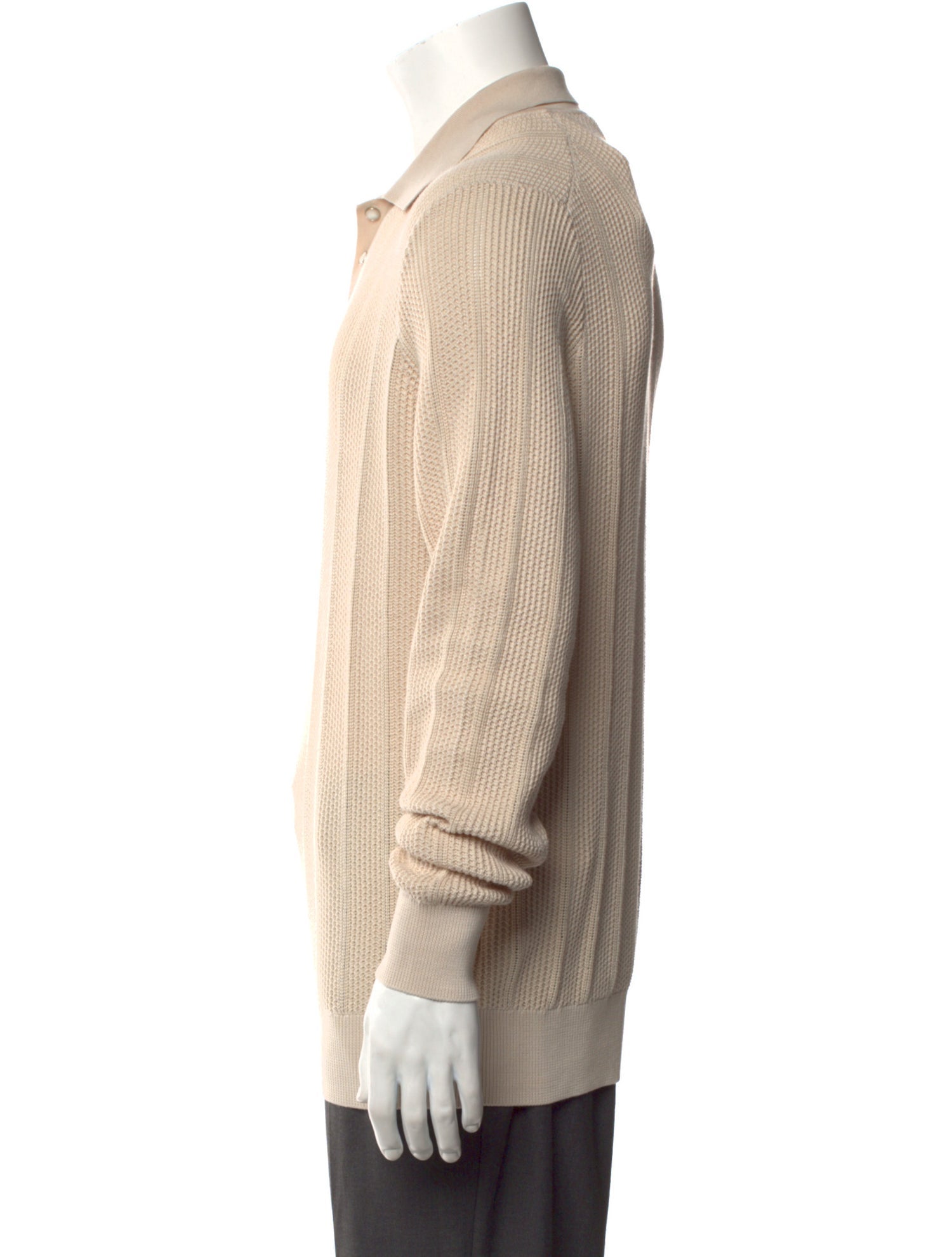 Brunello Cucinelli Collar Long Sleeve Polo Shirt