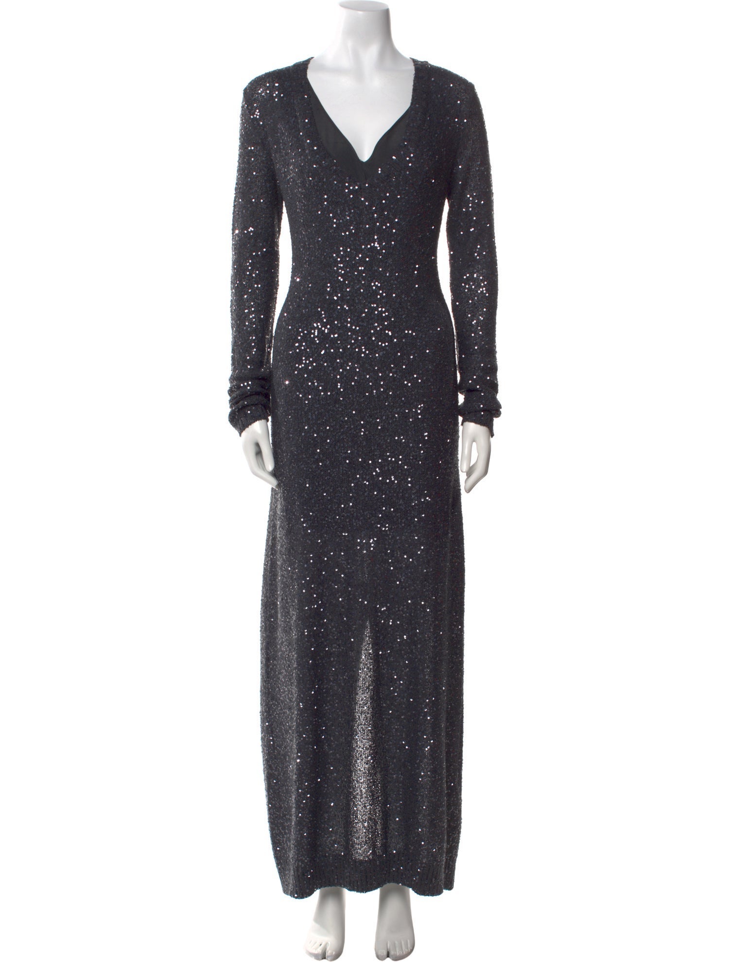 Brunello Cucinelli V-Neck Long Dress