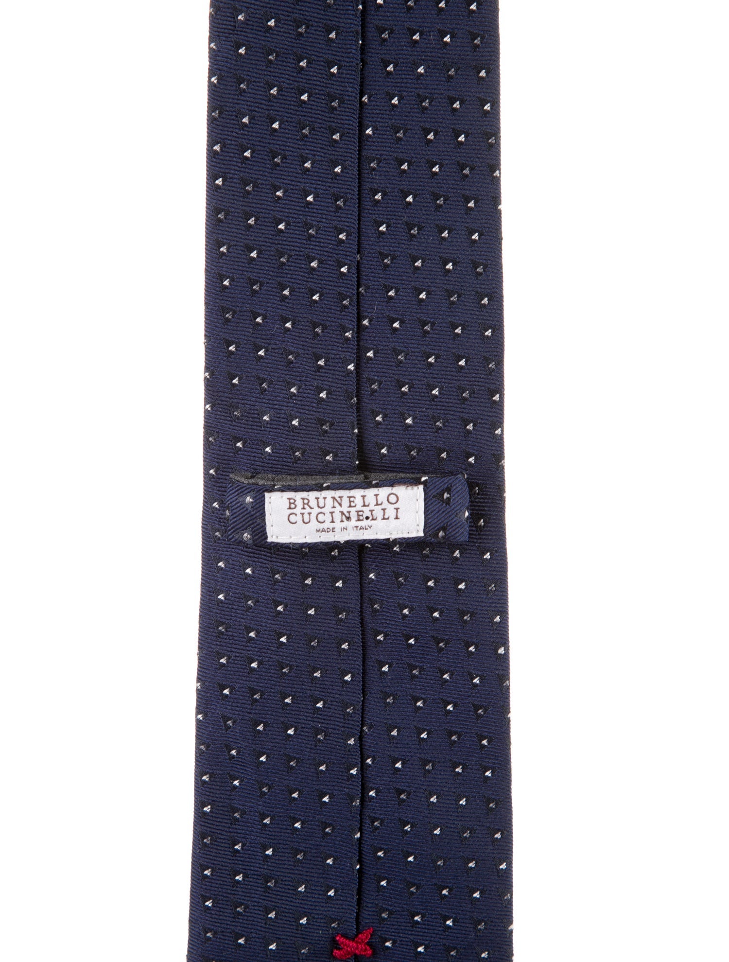 Brunello Cucinelli pattern silk tie