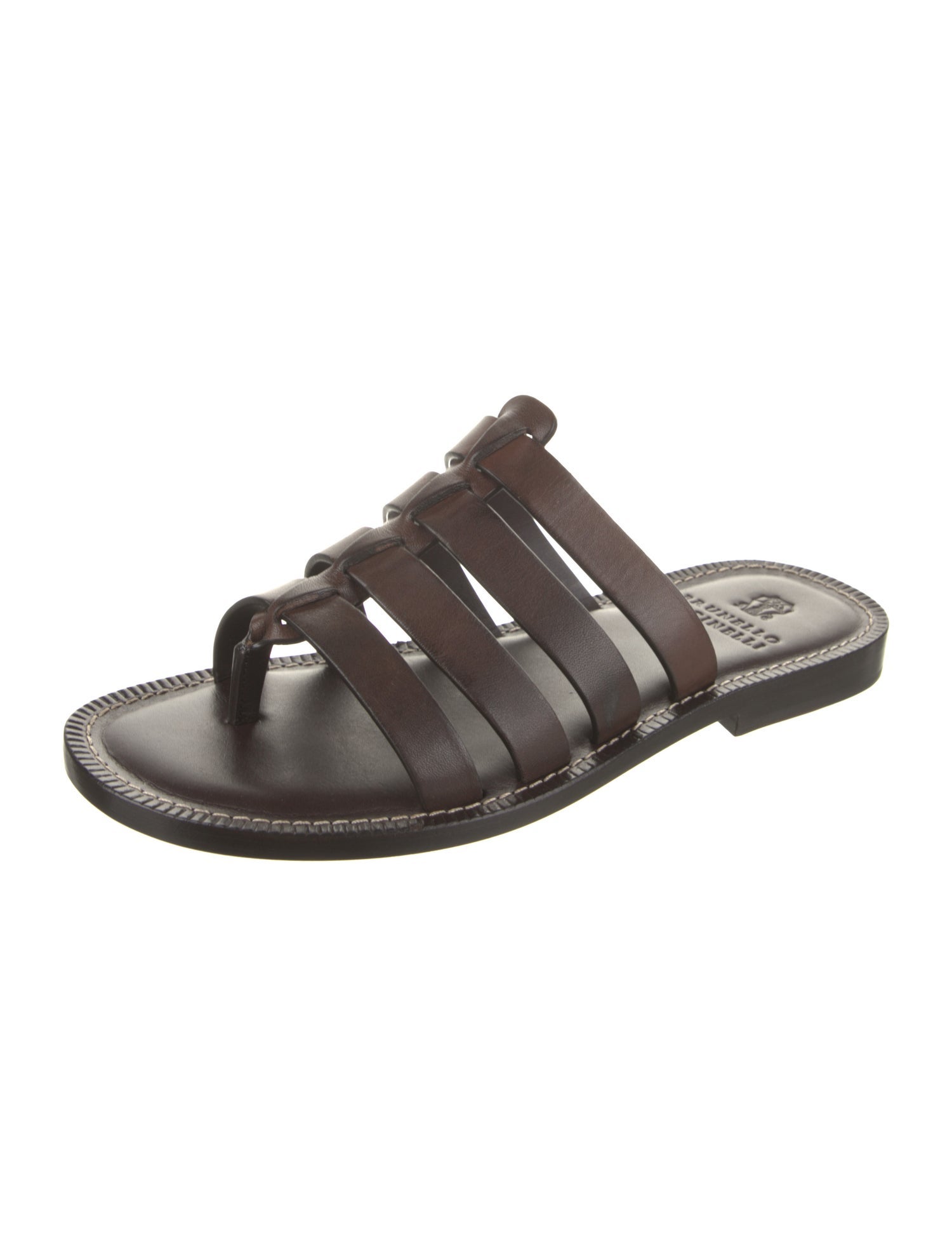 Brunello Cucinelli Leather Slides