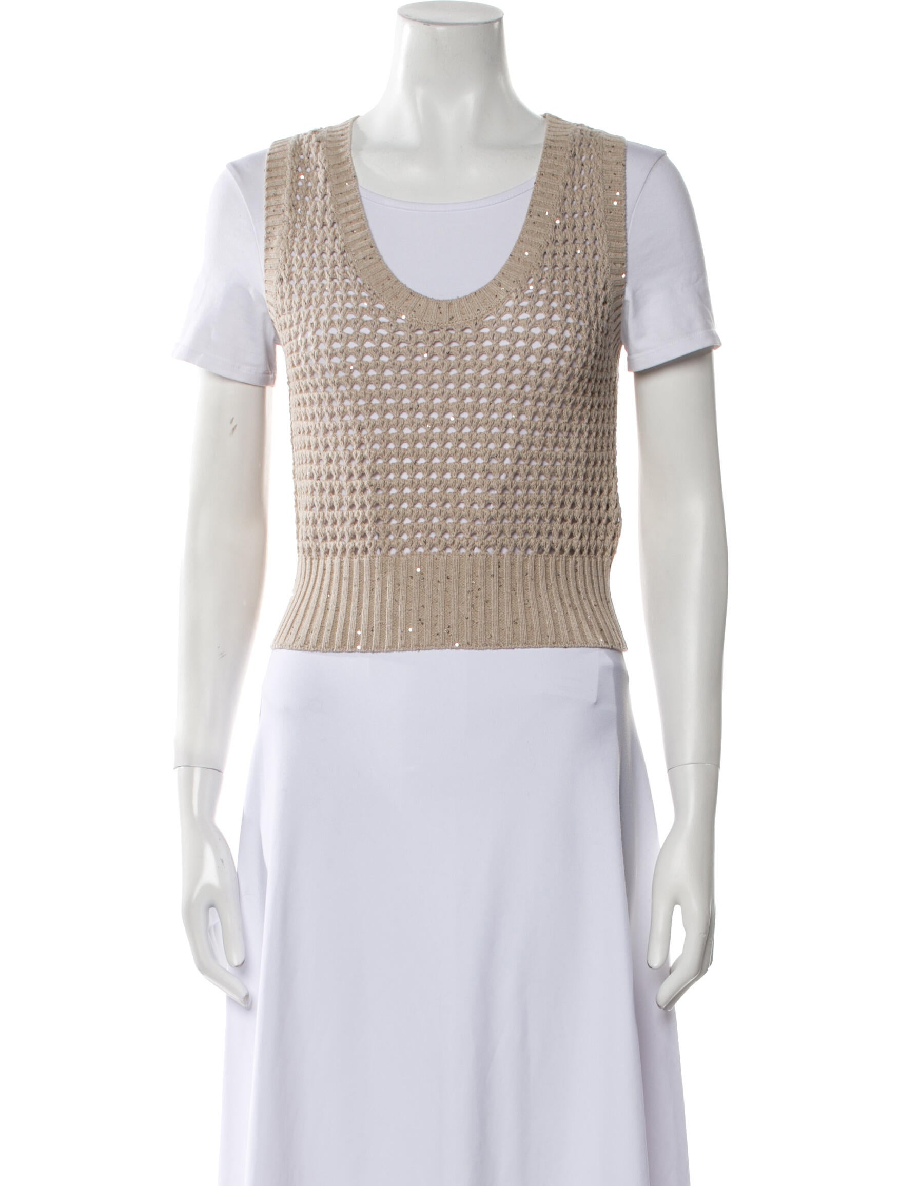 Brunello Cucinelli Striped Scoop Neck Sweatshirt