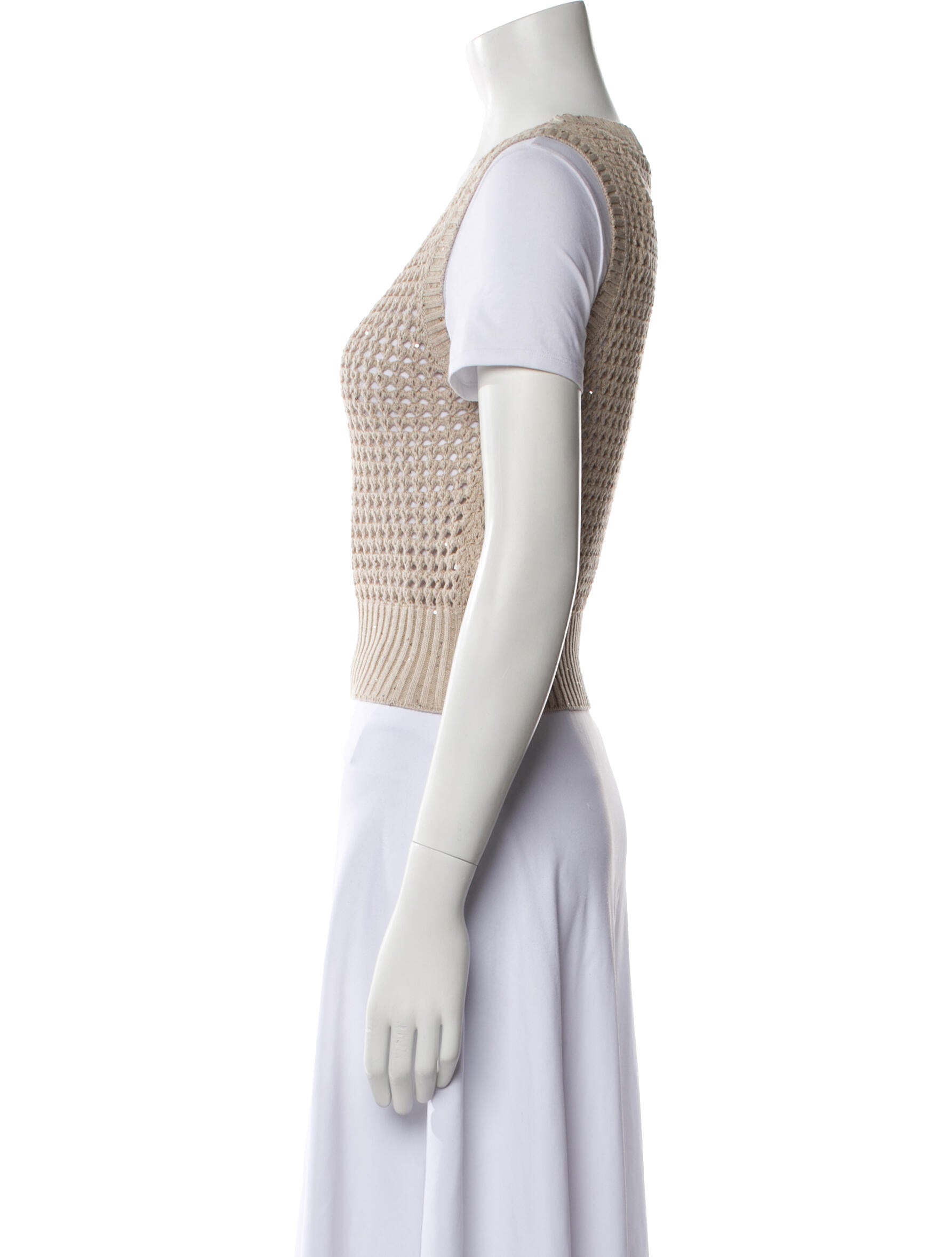 Brunello Cucinelli Striped Scoop Neck Sweatshirt