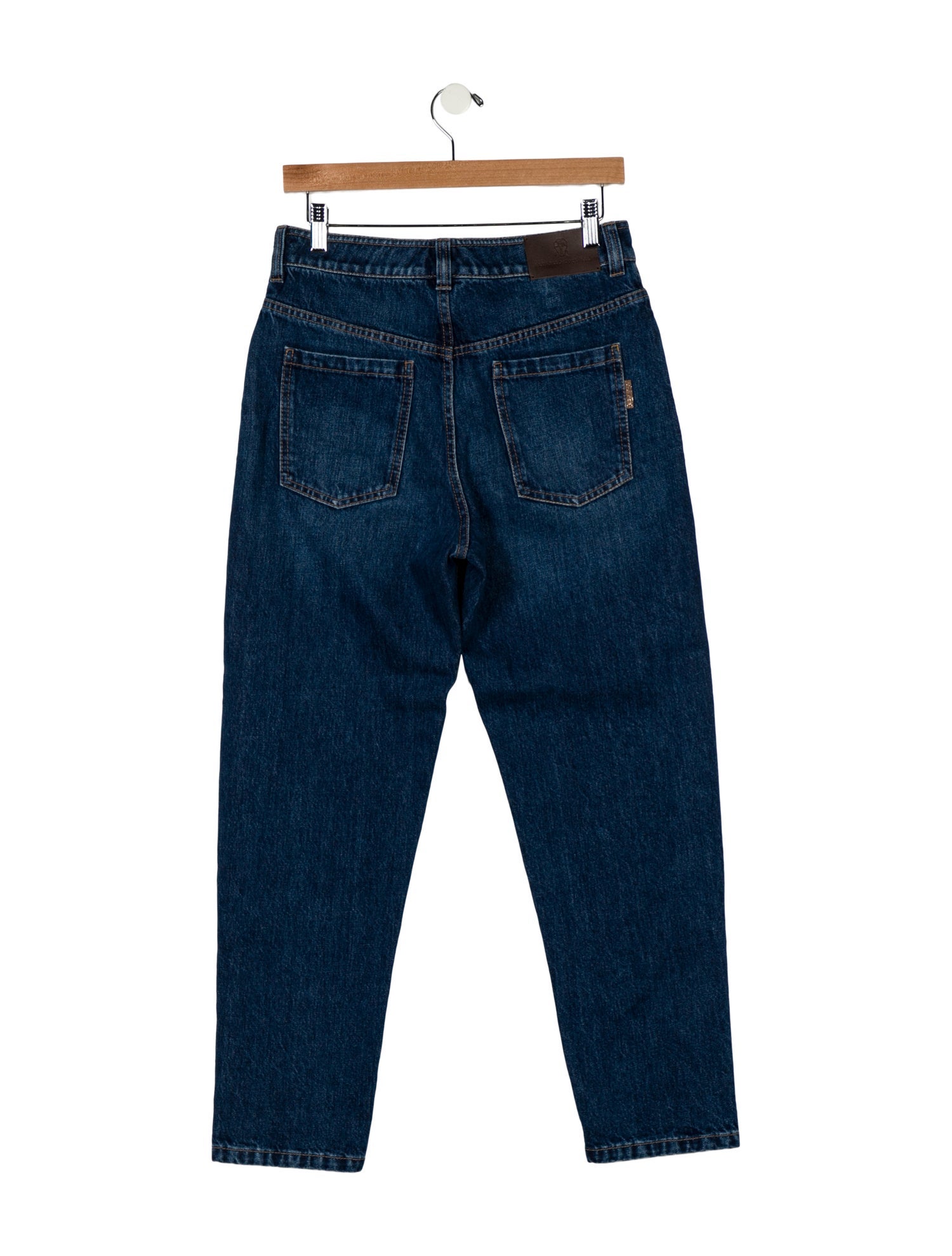 Brunello Cucinelli High-Rise Straight Leg Jeans