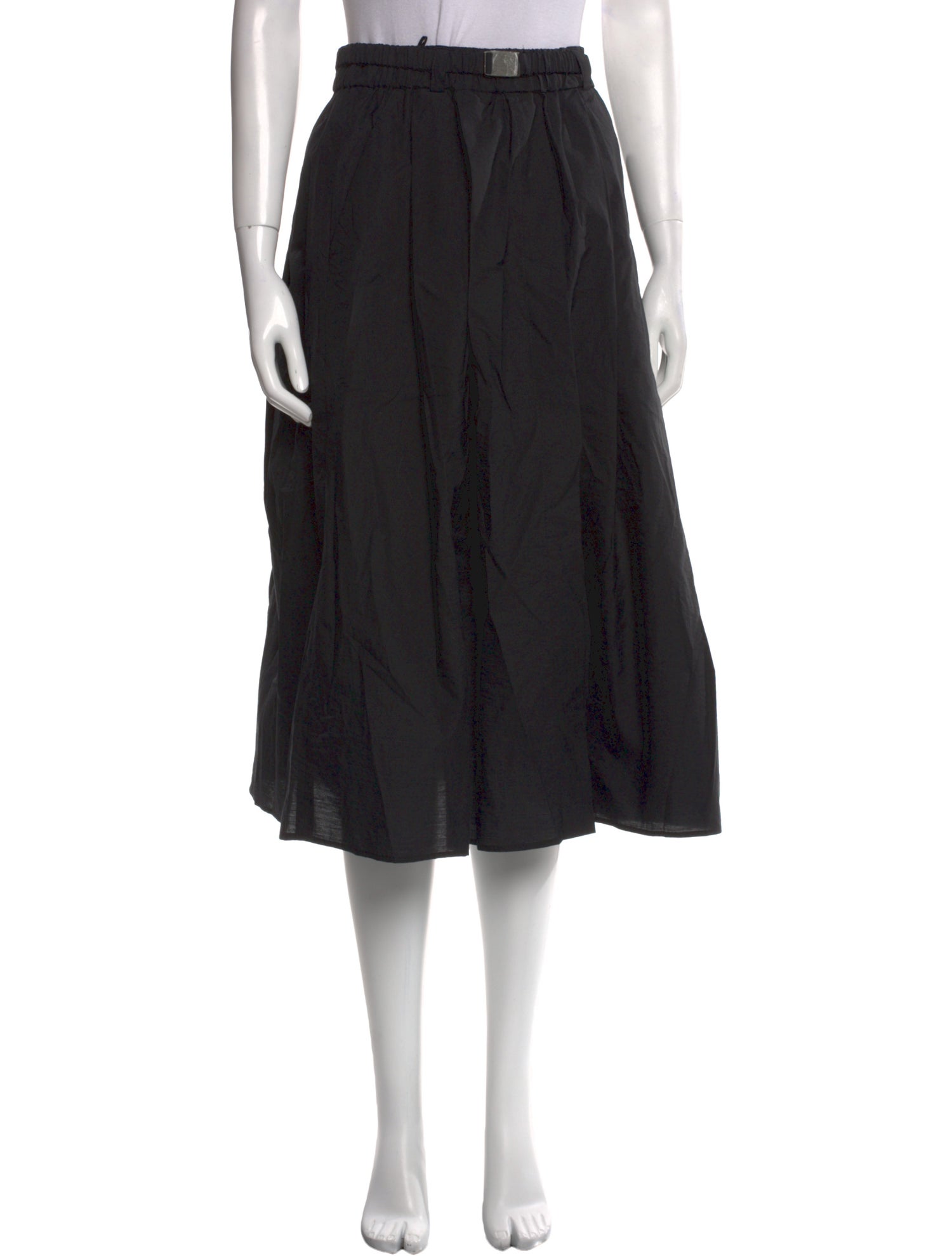 Brunello Cucinelli Pleated Accents Midi Length Skirt