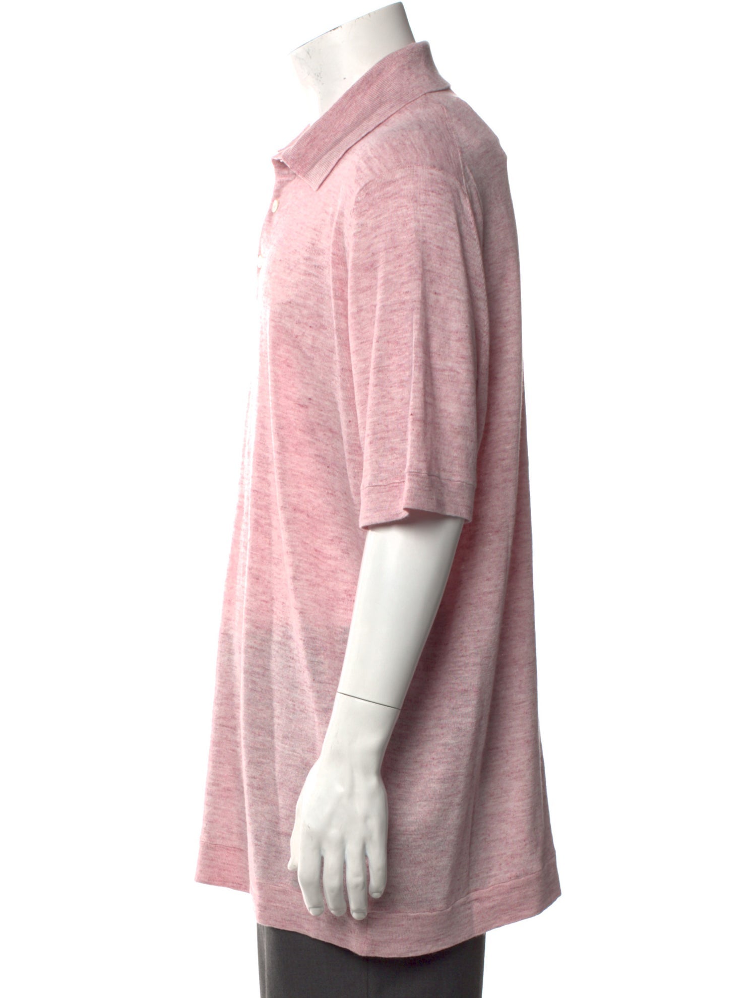 Brunello Cucinelli Linen Collar Polo Sweater