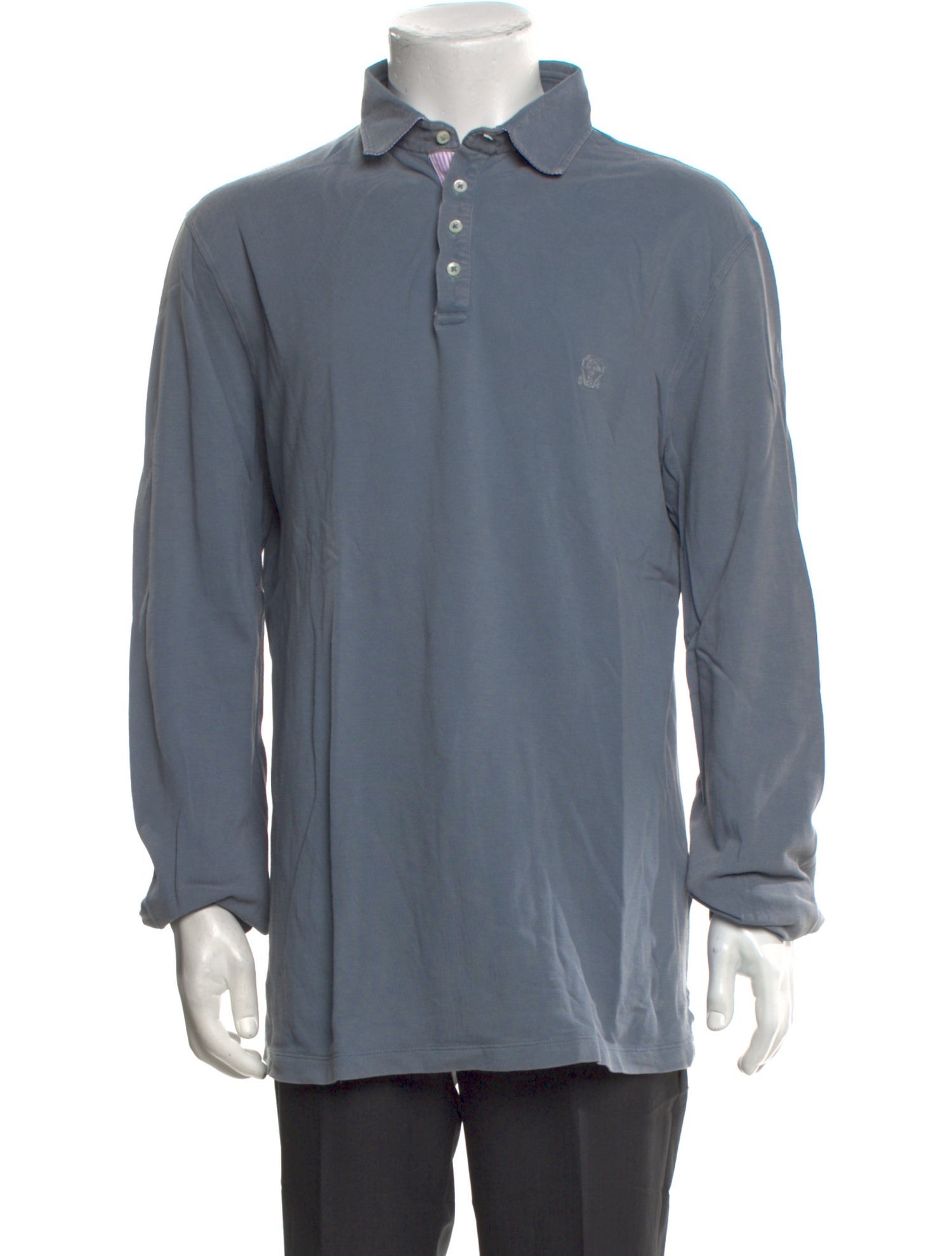 Brunello Cucinelli Collar Long Sleeve Polo Shirt