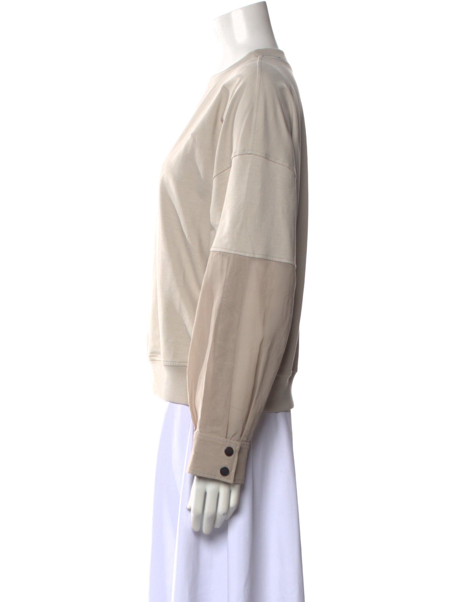 Brunello Cucinelli Crew Neck Long Sleeve Sweatshirt