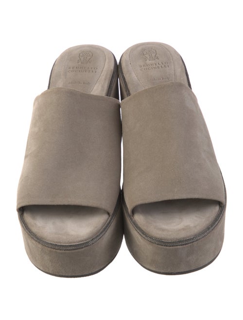 Brunello Cucinelli Suede Slides