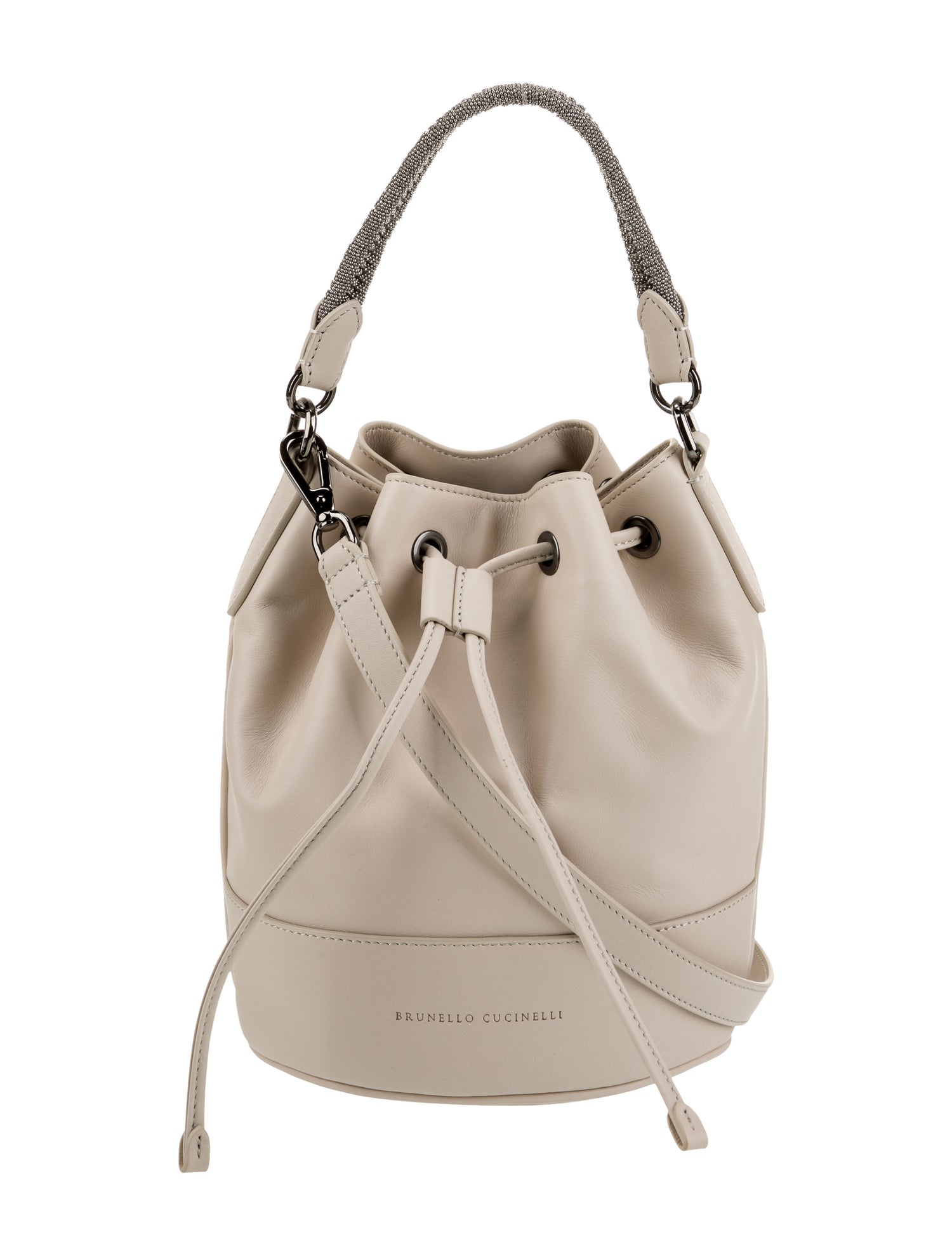 Brunello Cucinelli Leather Bucket Bag