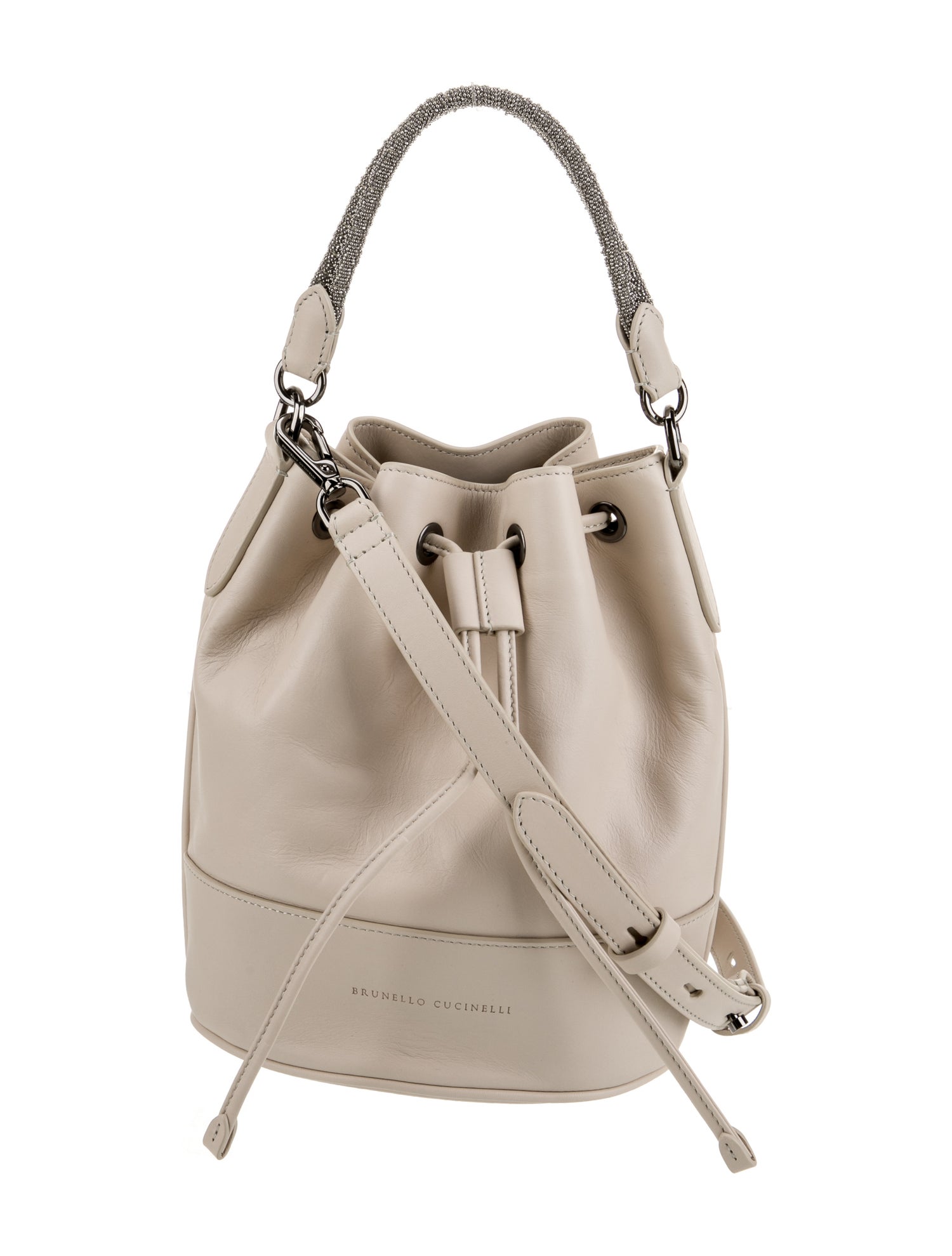 Brunello Cucinelli Leather Bucket Bag