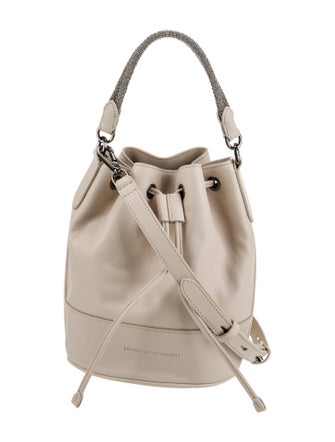 Brunello Cucinelli Leather Bucket Bag