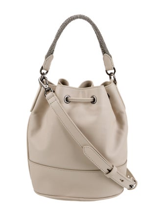 Brunello Cucinelli Leather Bucket Bag