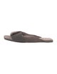Brunello Cucinelli Monili Suede Slides