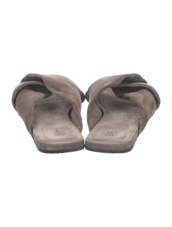Brunello Cucinelli Monili Suede Slides
