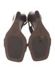 Brunello Cucinelli Leather Beaded Accents T-Strap Sandals