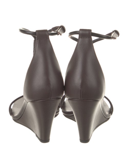 Brunello Cucinelli Leather Beaded Accents T-Strap Sandals