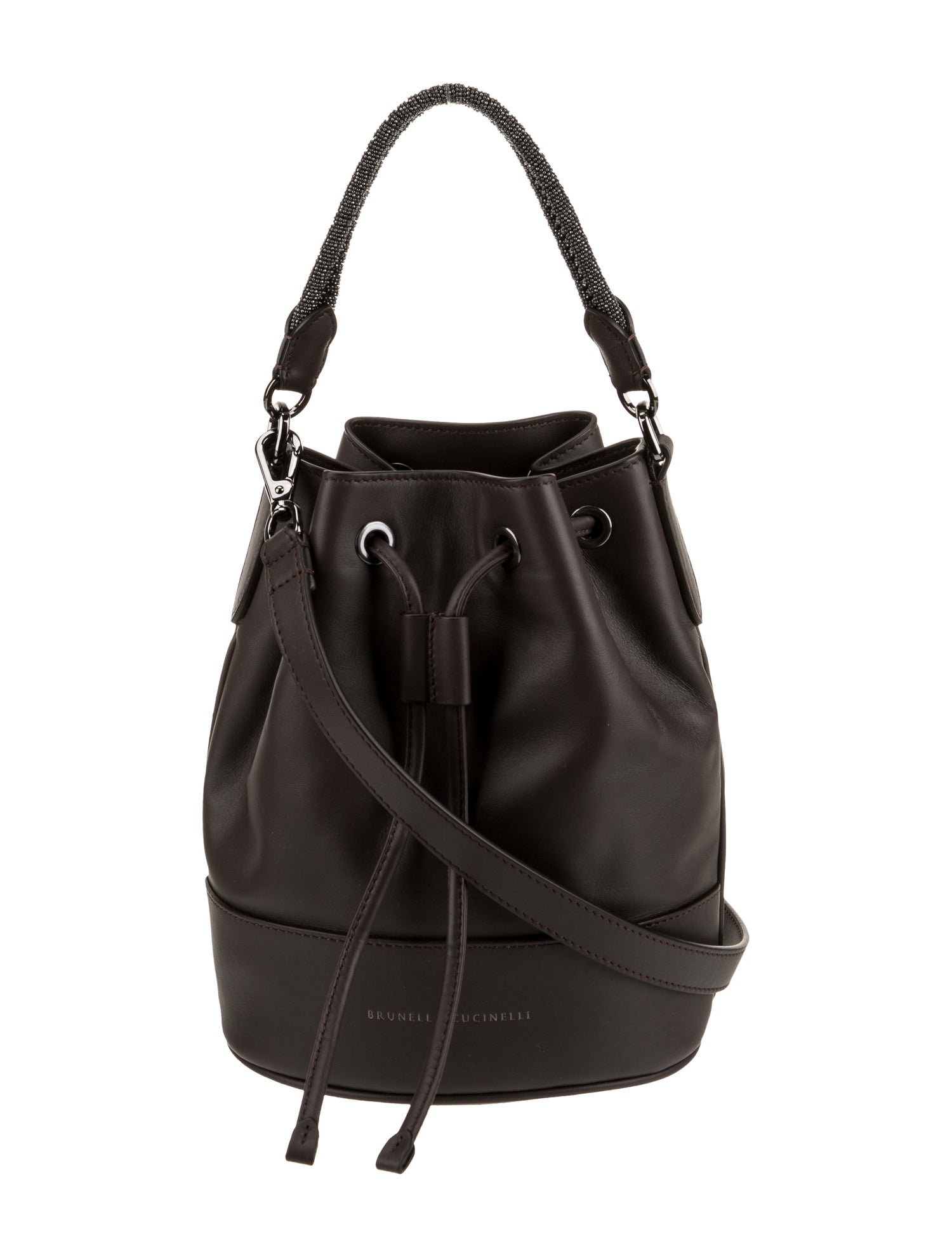Brunello Cucinelli Leather Bucket Bag
