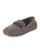 Brunello Cucinelli Suede Beaded Accents Loafers