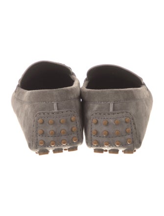 Brunello Cucinelli Suede Beaded Accents Loafers