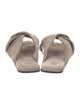 Brunello Cucinelli Suede Beaded Accents Slides