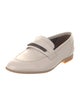 Brunello Cucinelli Leather Beaded Accents Flats