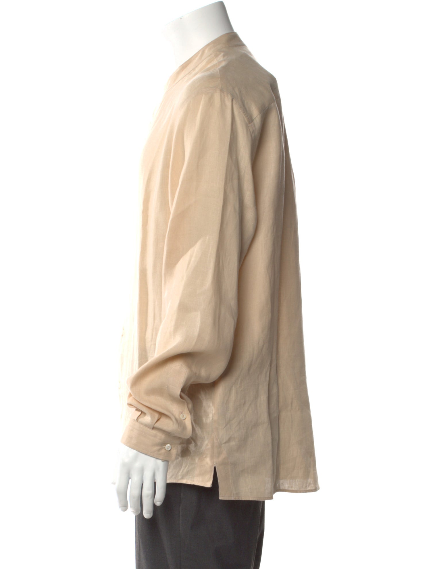 Brunello Cucinelli Hemp Long Sleeve Shirt