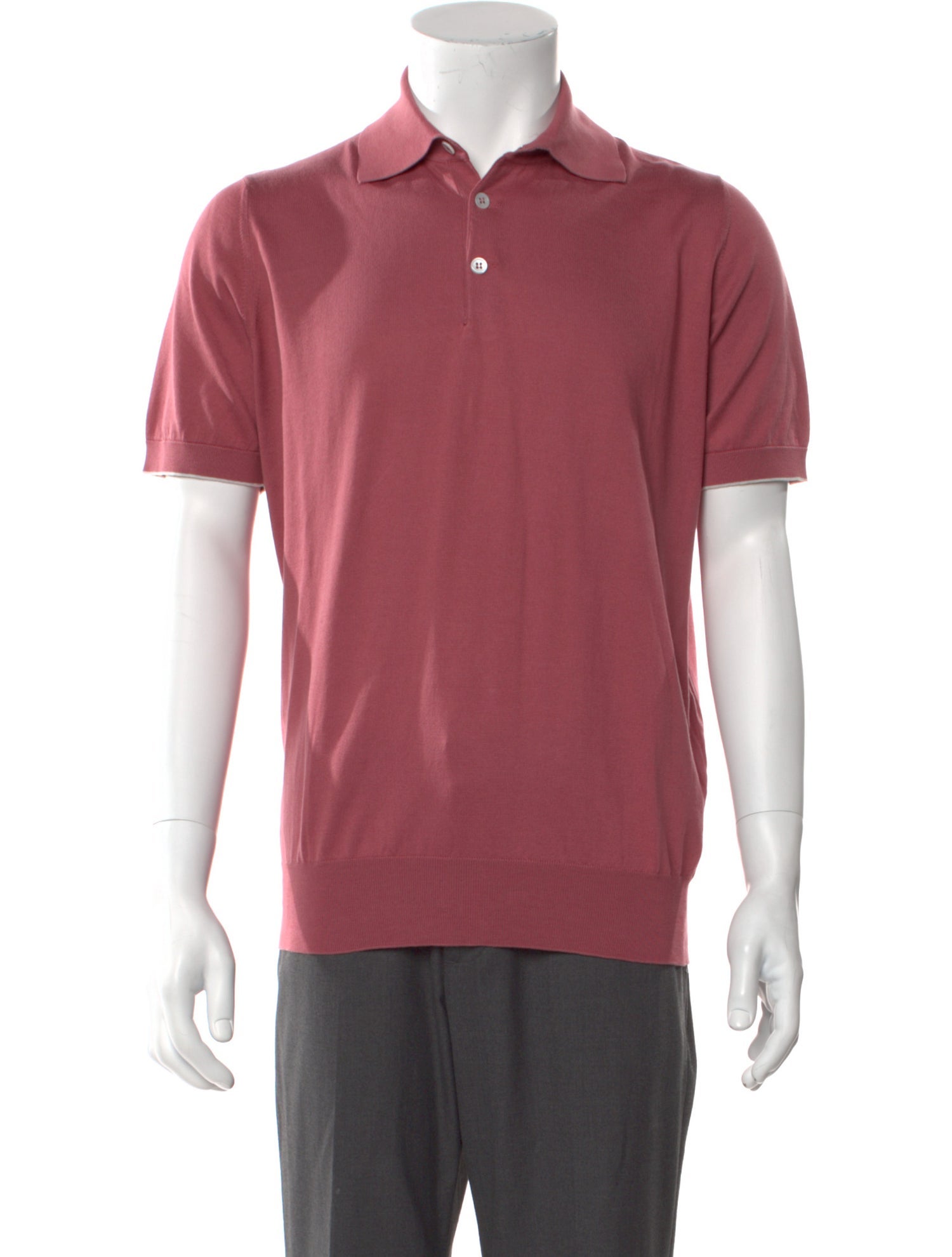 Brunello Cucinelli Collar Short Sleeve Polo Sweater