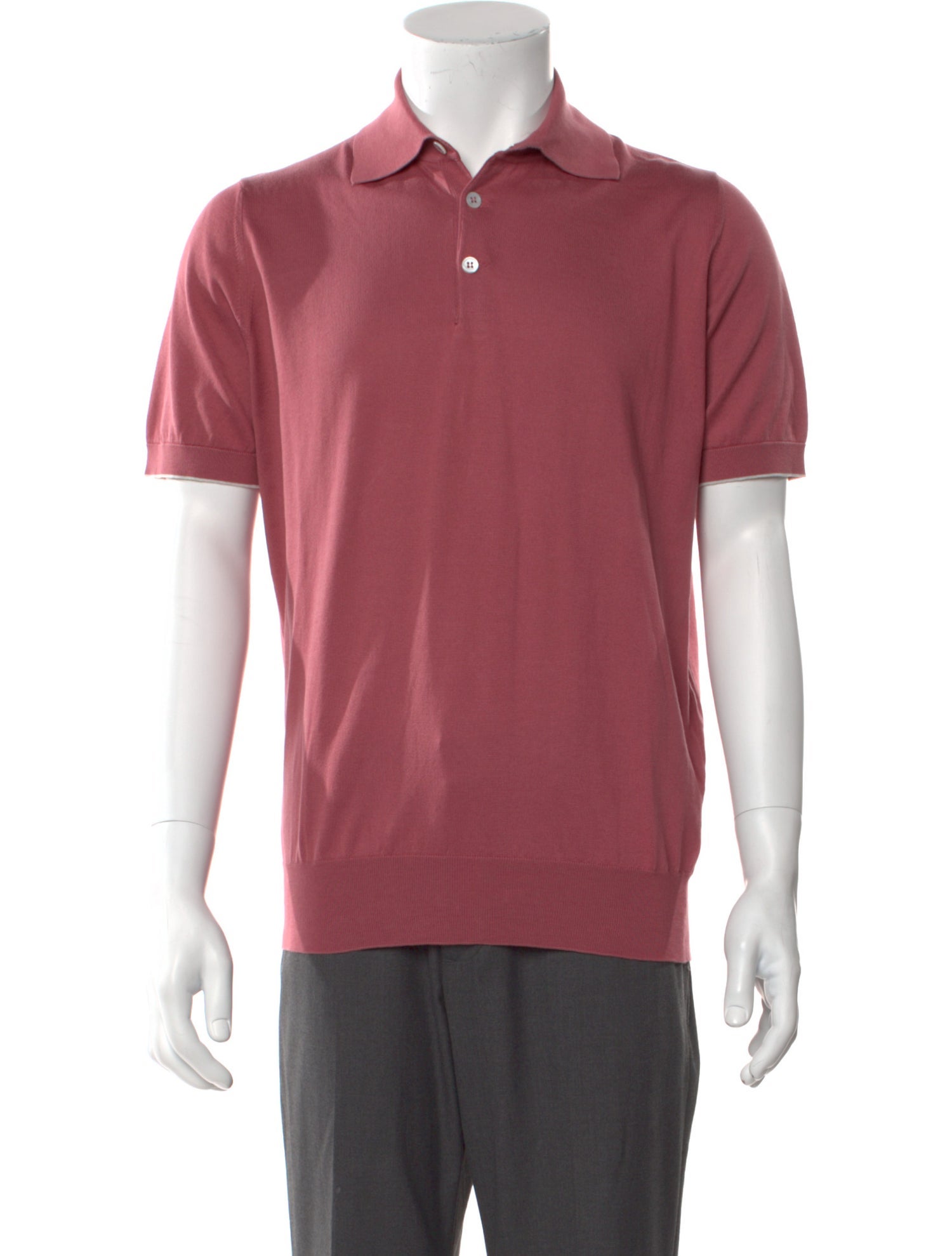 Brunello Cucinelli Collar Short Sleeve Polo Sweater