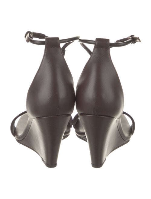 Brunello Cucinelli Leather Beaded Accents T-Strap Sandals