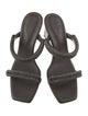Brunello Cucinelli Leather Beaded Accents Slides