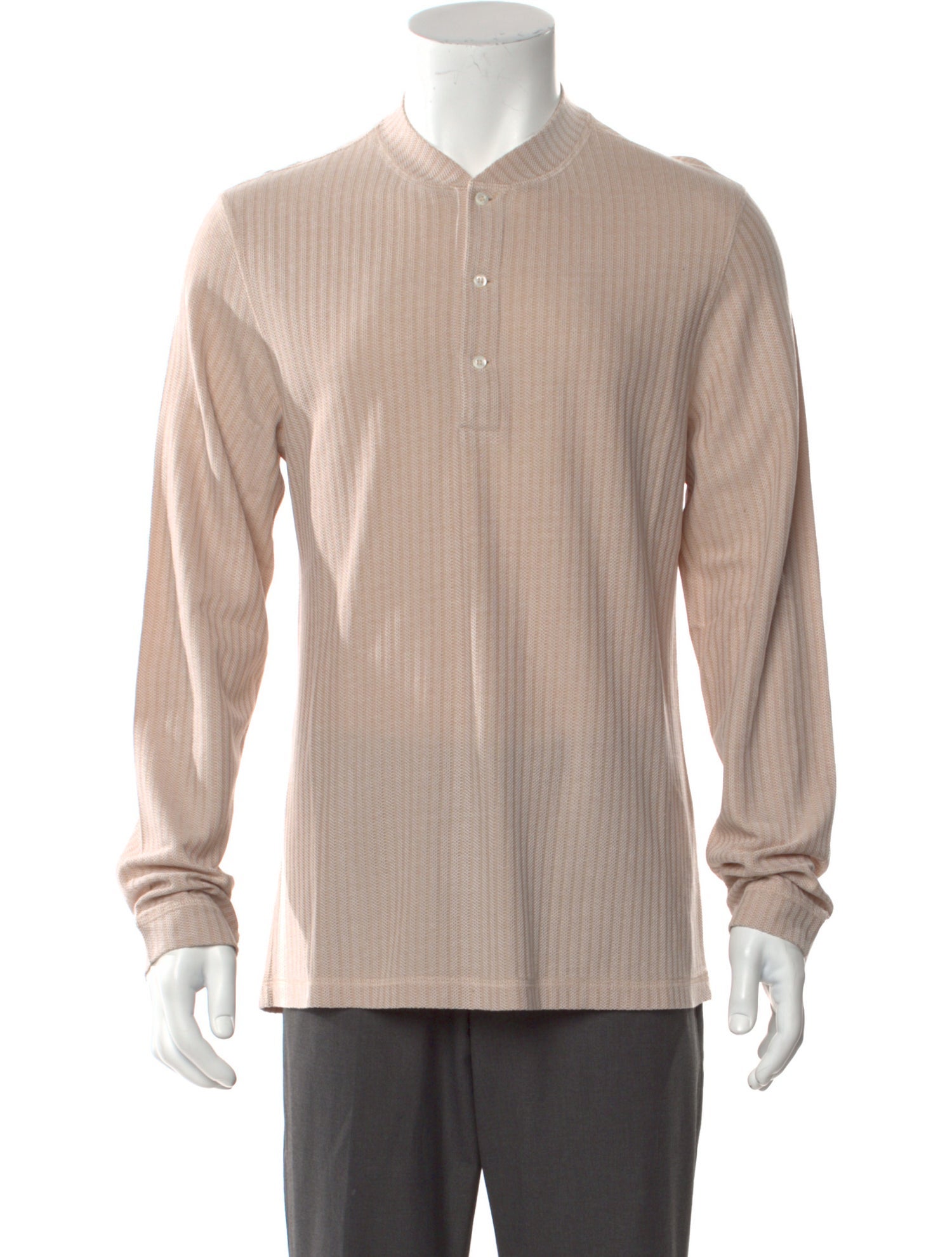 Brunello Cucinelli Crew Neck Long Sleeve Polo Shirt