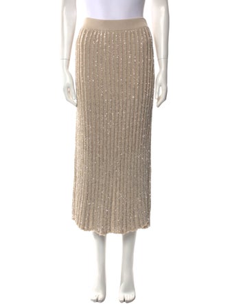 Brunello Cucinelli Sequin Embellishments Midi Length Skirt