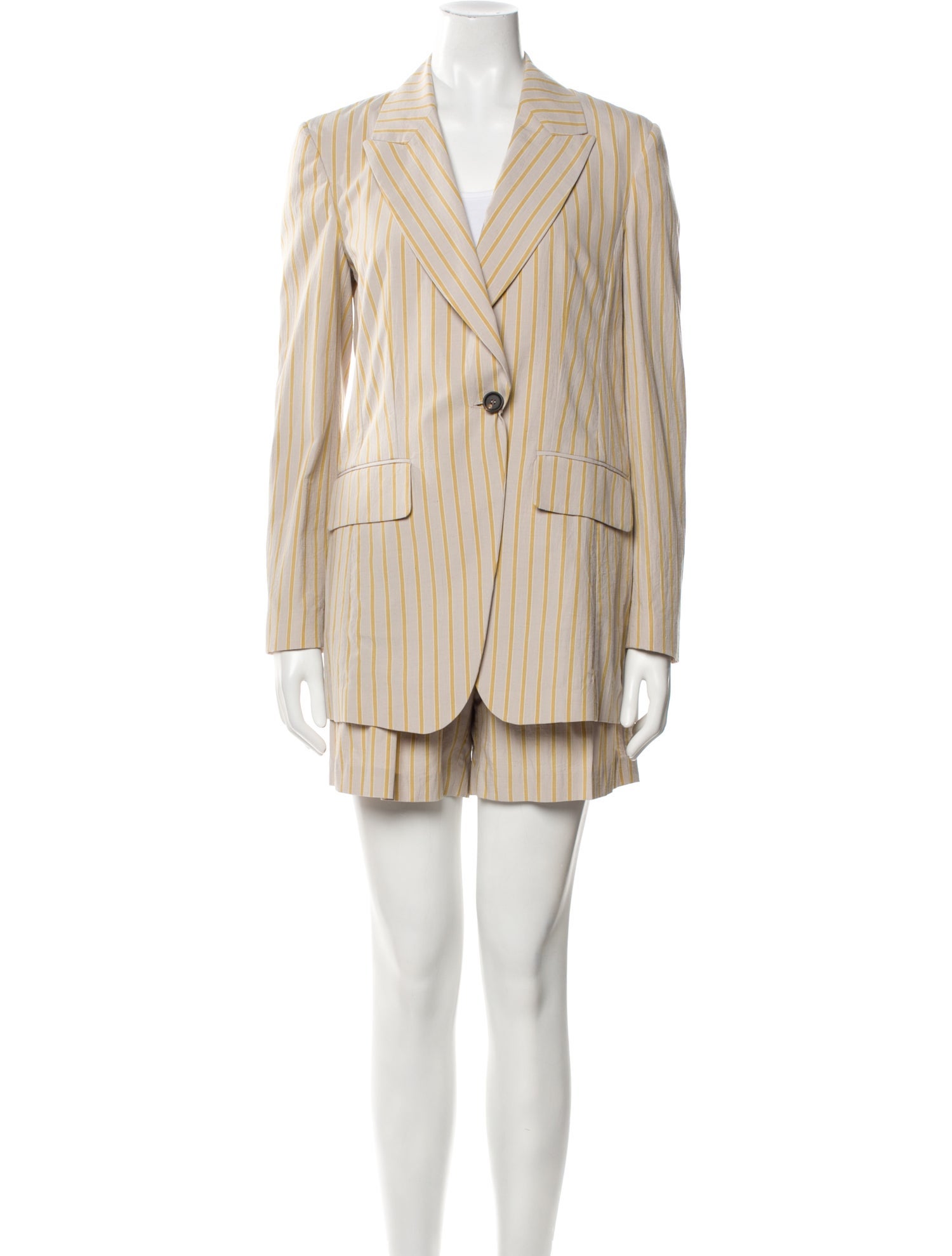 Brunello Cucinelli Striped Short Set