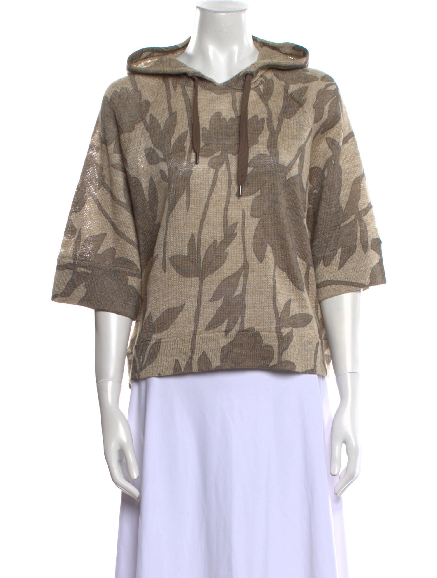 Brunello Cucinelli Linen Printed Sweater