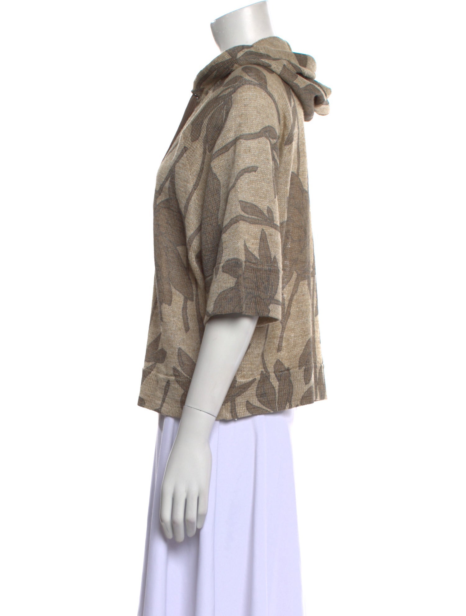 Brunello Cucinelli Linen Printed Sweater