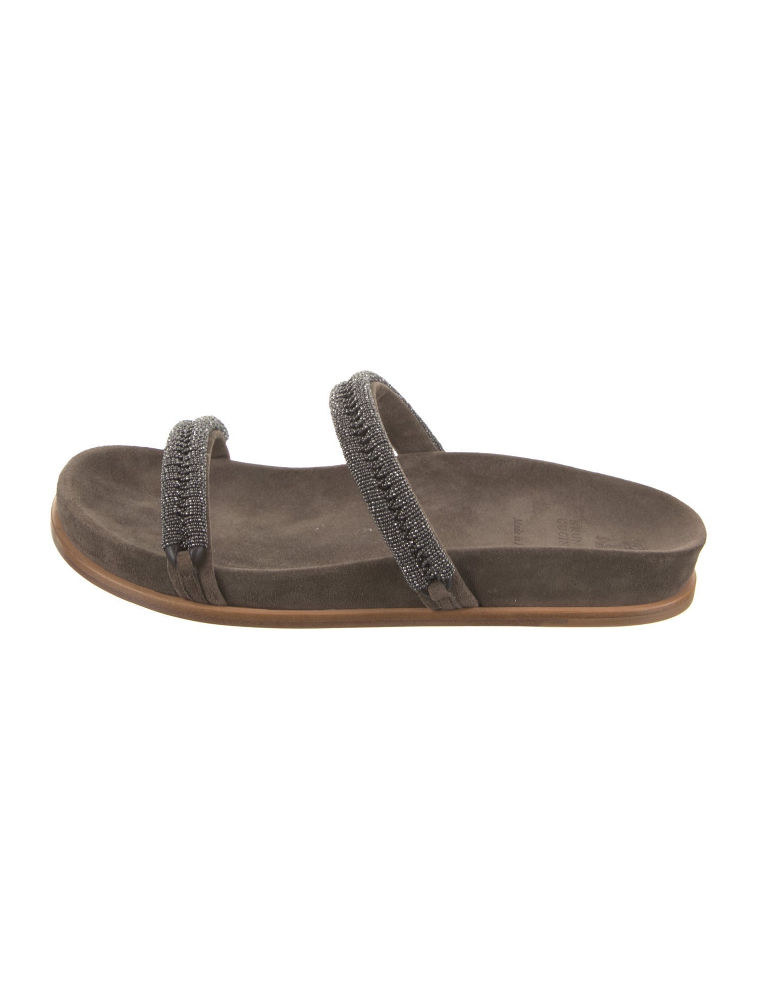 Brunello Cucinelli Suede Slides