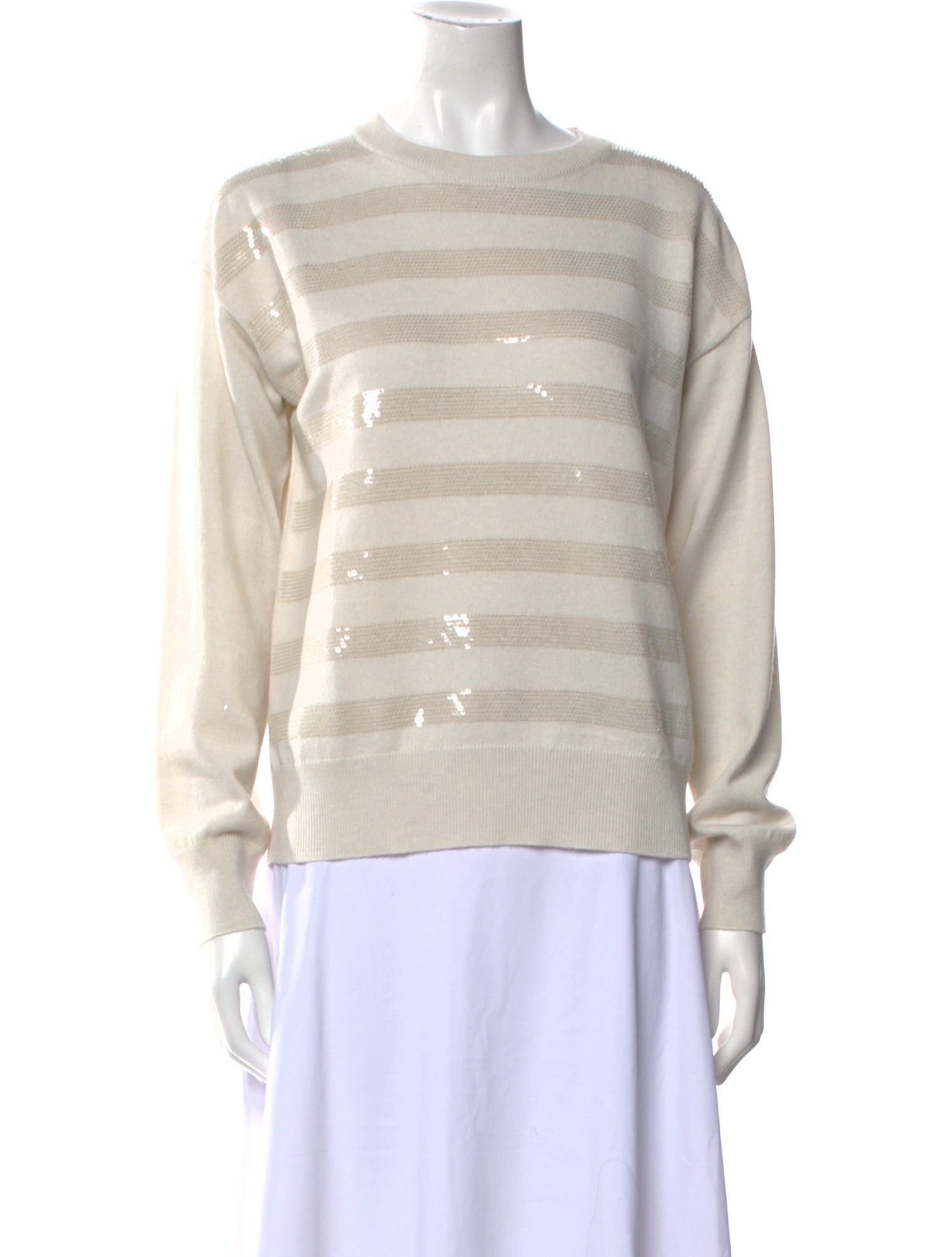 Brunello Cucinelli Cashmere Striped Sweater