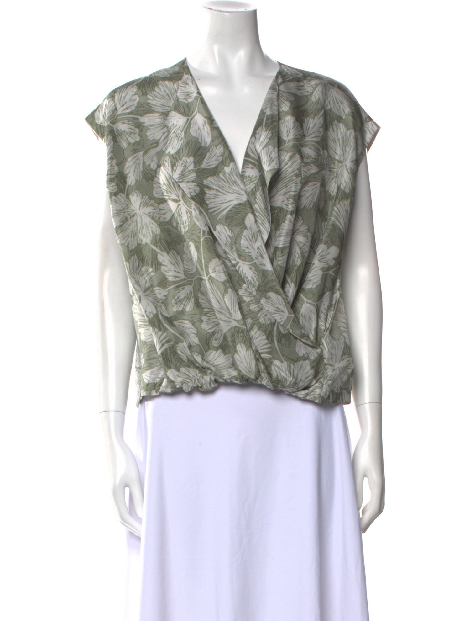 Brunello Cucinelli Silk Printed Blouse