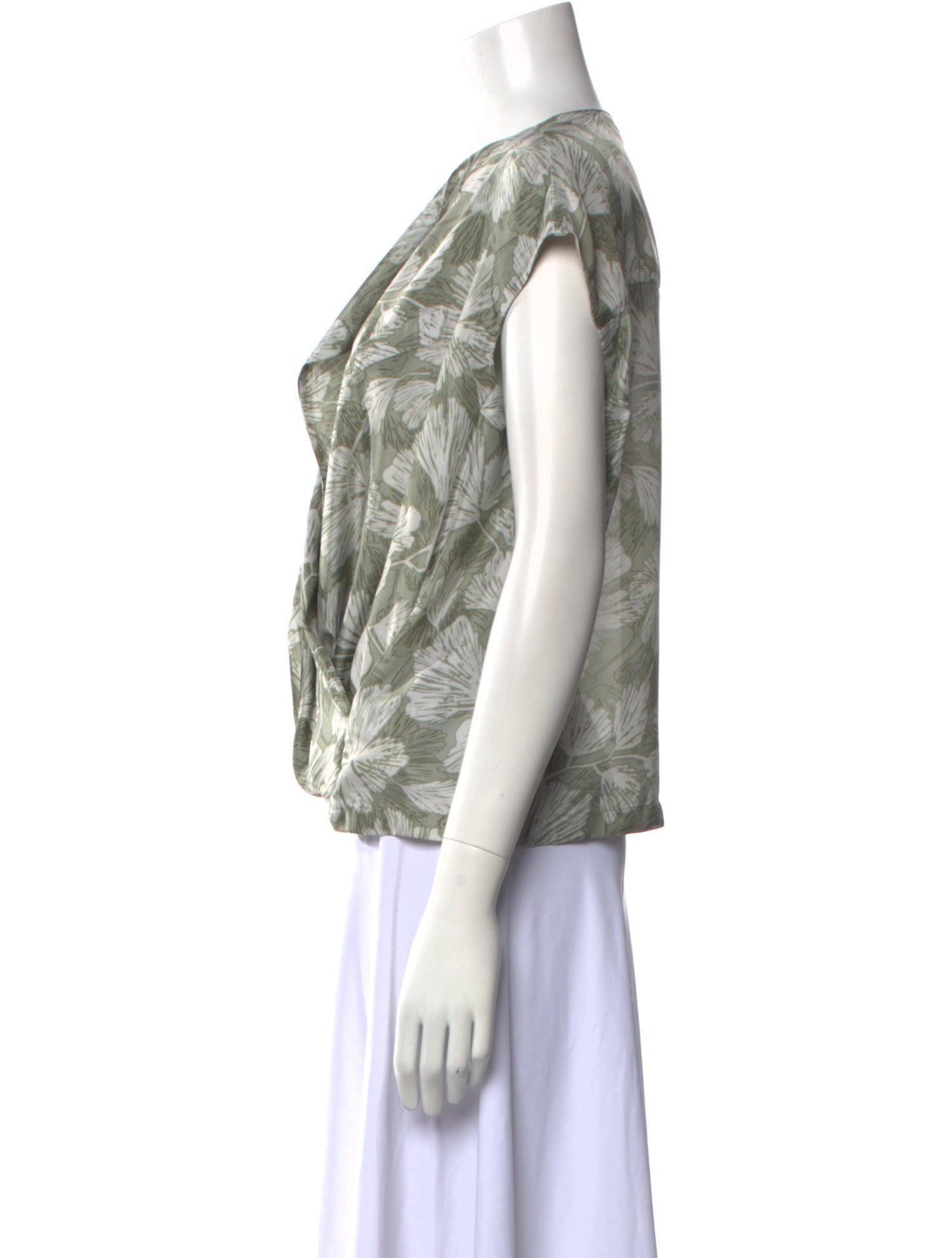Brunello Cucinelli Silk Printed Blouse
