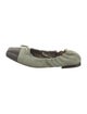 Brunello Cucinelli Suede Colorblock Pattern Ballet Flats