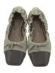 Brunello Cucinelli Suede Colorblock Pattern Ballet Flats