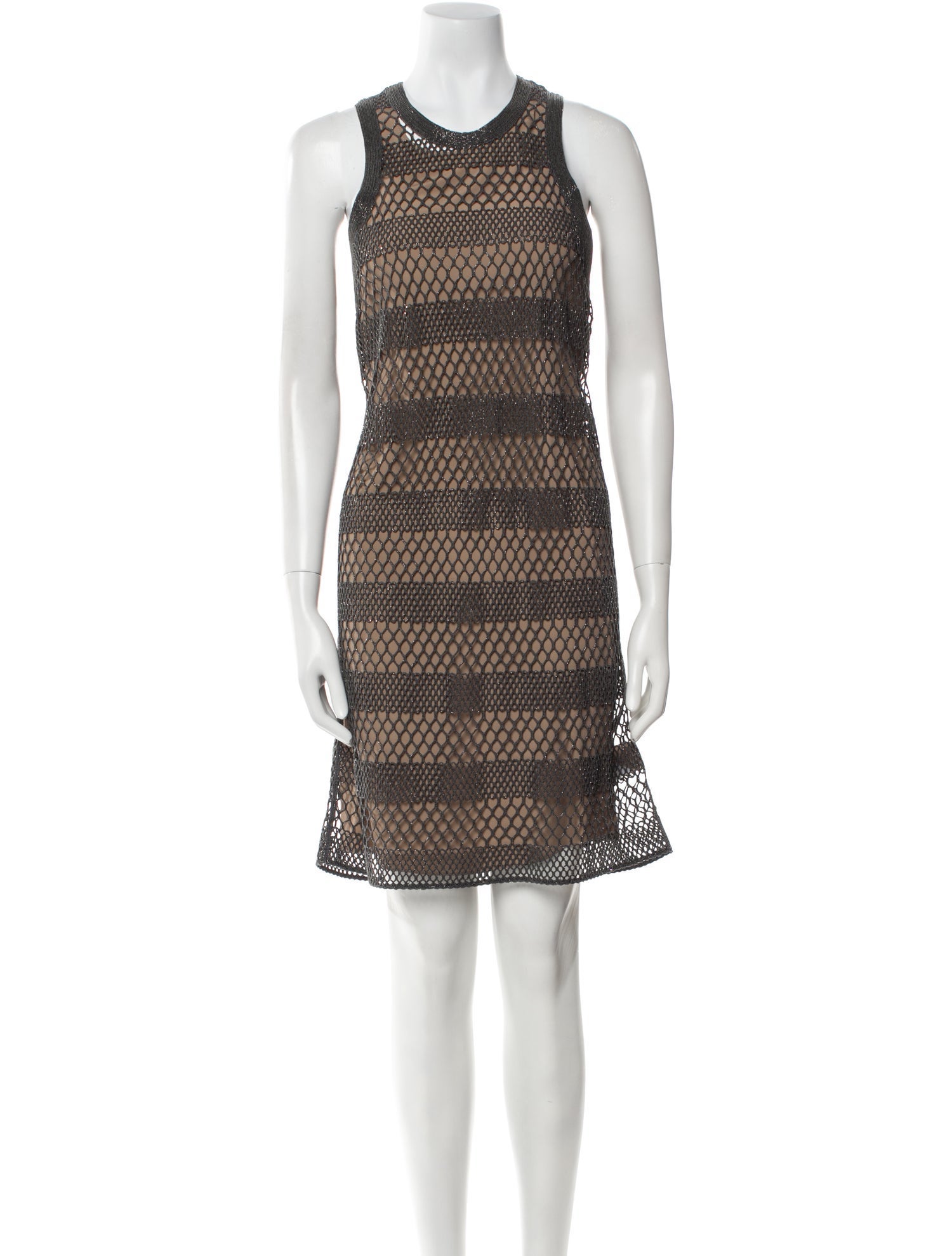 Brunello Cucinelli Striped Knee-Length Dress