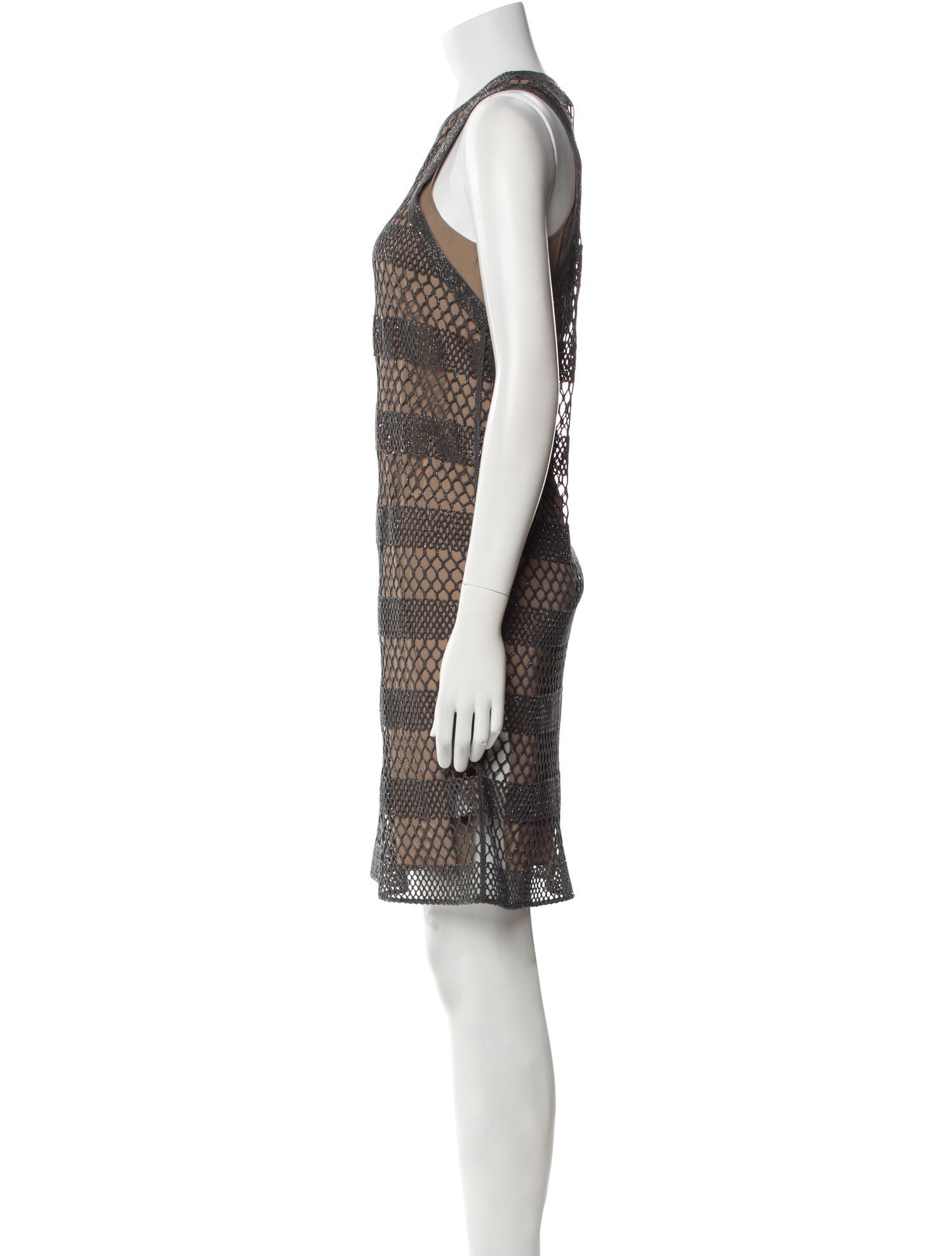 Brunello Cucinelli Striped Knee-Length Dress