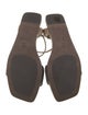 Brunello Cucinelli Suede Beaded Accents Sandals