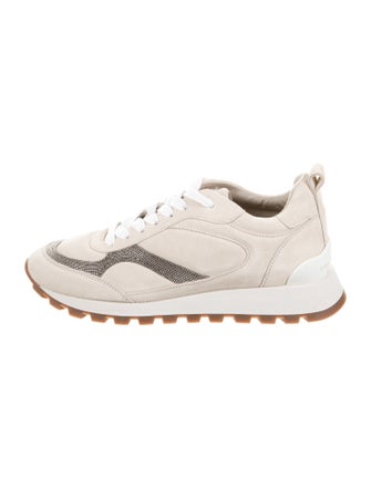 Brunello Cucinelli Monili Suede Gladiator Sandals