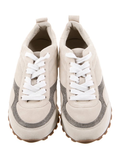 Brunello Cucinelli Monili Suede Gladiator Sandals