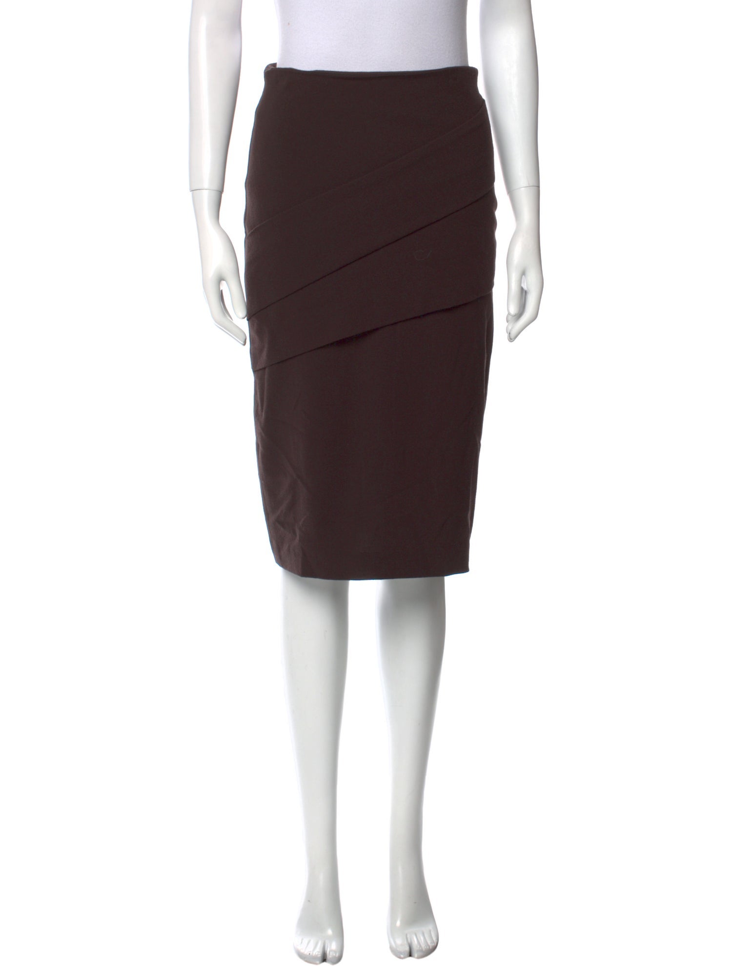 Brunello Cucinelli Virgin Wool Knee-Length Skirt