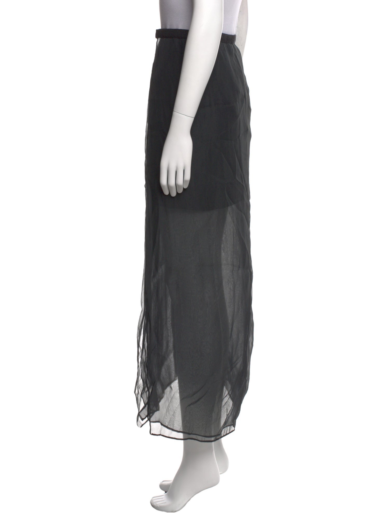 Brunello Cucinelli Silk Long Skirt
