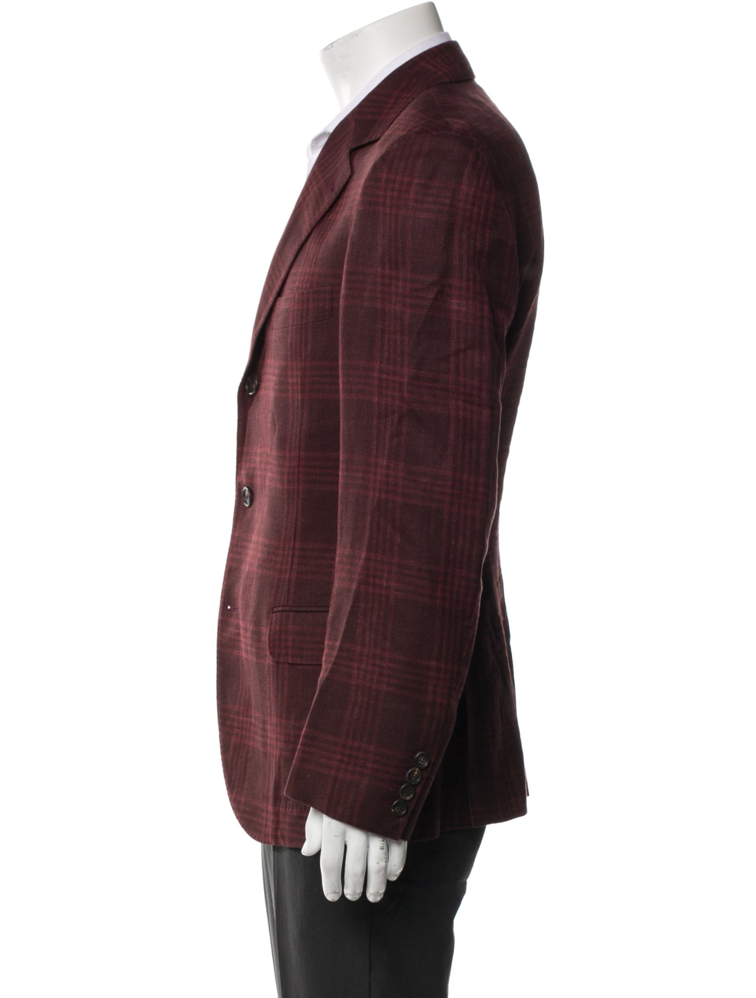 Brunello Cucinelli Plaid Print Blazer
