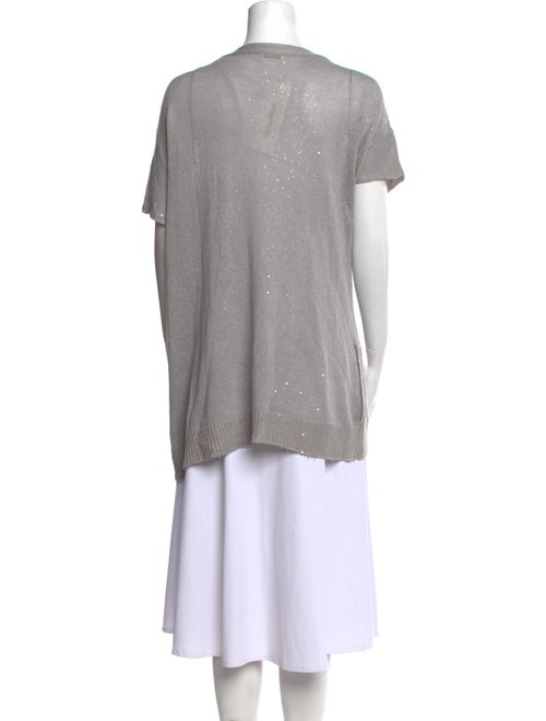 Brunello Cucinelli Linen Scoop Neck Sweater